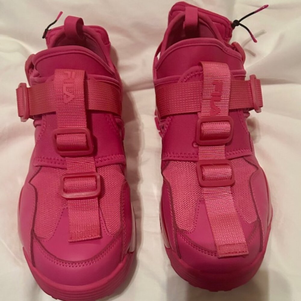 Fila Disruptor hot pink with backpack womens US size 10